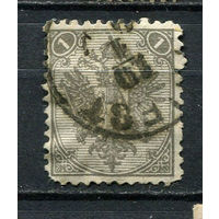 Босния и Герцоговина (Австро-венгерская администрация) - 1879/1898 - Герб 1Kr - [Mi.1 ii] - 1 марка. Гашеная.  (Лот 14EQ)-T7P7