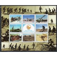 10-летие Независимости Вооруженные силы Узбекистан 2001 год 1 малый лист
