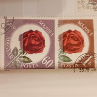 Венгрия 1959. Флора. Розы