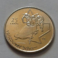 25 центов, Канада 2008 г., олимпиада в Ванкувере, бобслей