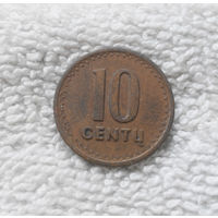 10 центов 1991 Литва #01