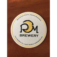 Подставка под пиво пивоварни RM brewery /Россия/ No 2, диаметр 10 см