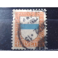 Швейцария 1922 Герб Цуга Михель-8,0 евро гаш