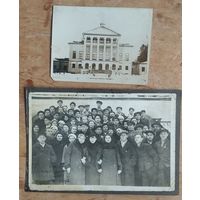 2 фото в доме отдыха "Свердлово". Февраль 1938 г. 12х17.5 и 9х12 см. Цена за оба.