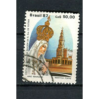 Бразилия - 1987 - Религия. Марианский год - [Mi. 2239] - полная серия - 1 марка. Гашеная.  (Лот 23EQ)-T7P7