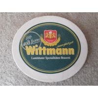 Подставка под пиво (бирдекель) "Wittmann" (Германия).