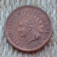 США 1 цент 1889 года