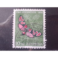 Швейцария 1956 Бабочка