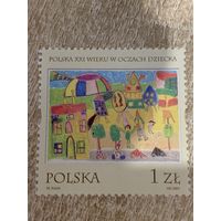 Польша 2001. Польша 21 века глазами ребёнка. Марка из серии