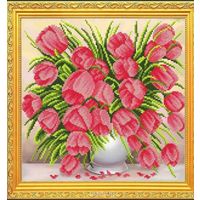 Картина для вышивки " Нежные тюльпаны"