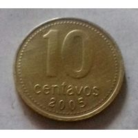 10 сентавос, Аргентина 2005 г.