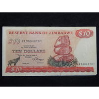 Зимбабве 10 долларов 1983г.