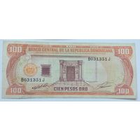 Доминикана 100 Песо 1991, XF, 611