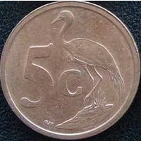 ЮАР, 5 центов 2004. Надпись на английском языке: SOUTH AFRICA