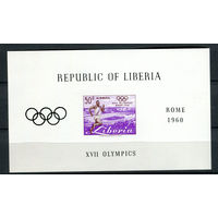 Либерия - 1960 - Летние Олимпийские игры - [Mi. bl. 16] - 1 блок. MNH.