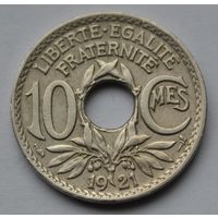 Франция, 10 сантимов 1921 г.