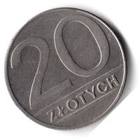 Польша. 20 злотых. 1989 г.