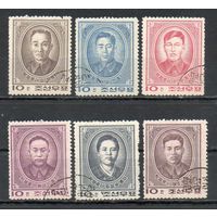 Памяти героев-революционеров КНДР 1962 год серия из 6 марок