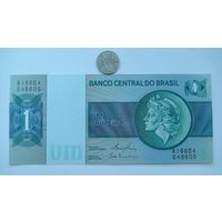 Werty71 Бразилия 1 крузейро 1980 UNC банкнота