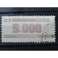 Бразилия 1985 Стандарт, цифра 5000