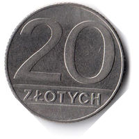 Польша. 20 злотых. 1990 г.