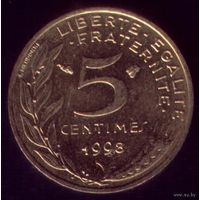 5 сантимов 1998 год Франция