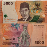 Индонезия 5000 Рупий 2022 UNC П2-245