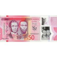 Ямайка 50 долларов образца 2022 года UNC pw96