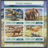 2017 Сьерра-Леоне 8625-8628KL Доисторические животные 11,00 евро