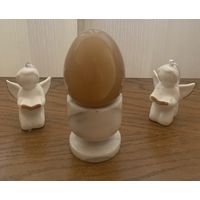 Пасхальное яйцо на подставке. Оникс, 11см
