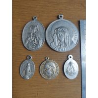 Медальен католики алюминий 5шт