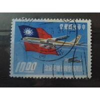 Тайвань, 1961. Самолеты и флаг, Mi-1,70 евро гаш.