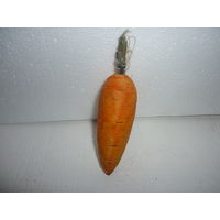 Ёлочная игрушка. Морковка. Вата. СССР Оригинал