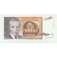 Югославия, 1000 динар 1990 год.