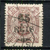 Португальское Конго - 1902 - Надпечатка 65 REIS на 15R - [Mi.29] - 1 марка. Гашеная.  (Лот 142AV)