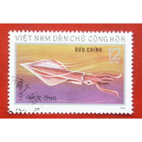 Вьетнам. Морские обитатели. ( 1 марка ) 1974 года. 9-19.