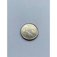 25 центов 2003 г. Мэн, США