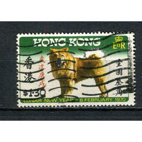 Британский Гонконг - 1970 - Китайский новы год. Год собаки 1,3$ - [Mi.247] - 1 марка. Гашеная.  (LOT AG33)