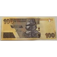 Зимбабве. 100 долларов 2020 года  Номер по каталогу: P106
