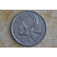 Канада 25 центов 1977