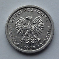 Польша 1 злотый. 1989
