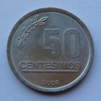 Уругвай 50 сентесимо. 2008
