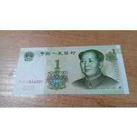 1 юань Китая 1999 года с  рубля**524207