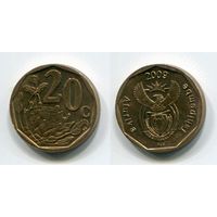 Южная Африка. 20 центов (2009, aUNC)
