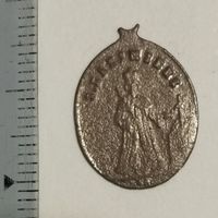Старый образок медальон иконка католическая