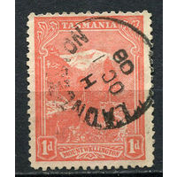 Австралийские штаты - Тасмания - 1905/1908 - Гора Веллингтон 1Р - [Mi.76C] - 1 марка. Гашеная.  (LOT Eu24)-T10P10