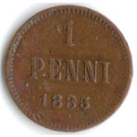 1 пенни 1883 год _состояние VF