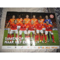 Плакат сборной Голландии по футболу