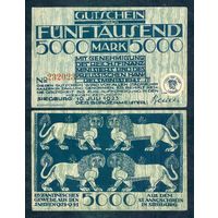 Германия, 5000 марок 1923 год.