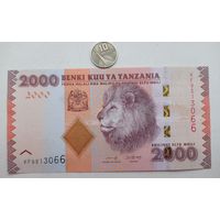 Werty71 Танзания 2000 шиллингов 2015 UNC банкнота Лев 2010 -2020
